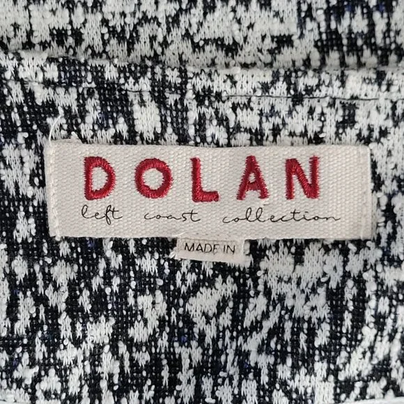 Anthropologie Dolan Eva Marbled Cropped Jacket Womens Size M Black & White - Picture 3 of 6